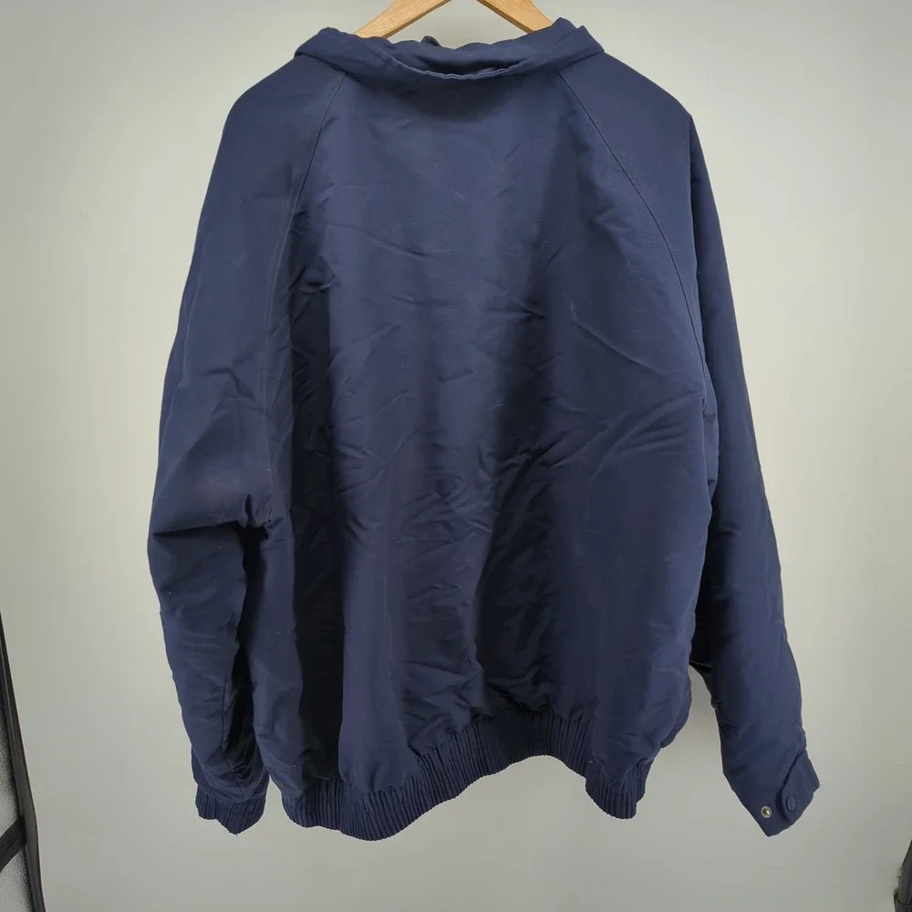 CARHARTT J72 NVY Long Sleeve Fleece Lined Full Zip Jacket 3XL‎ Navy Blue  READ